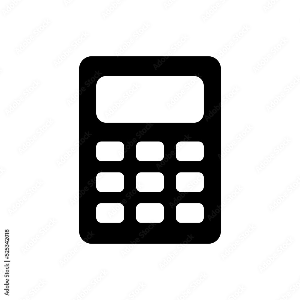 calculator icon vector illustration logo template for many purpose. Isolated on white background. calculator icon vector illustration logo template for many purpose. Isolated on white background.