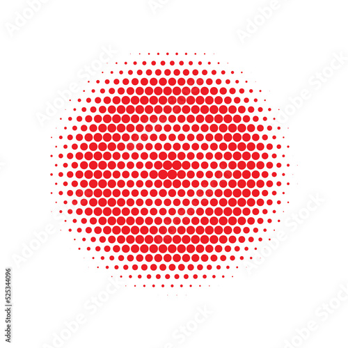 Red Halftone Modern. Texture Modern. Abstract Background. Round Modern. Design Shape. Effect Logo. Graphic Shape. Dot Background. Gradient Half.