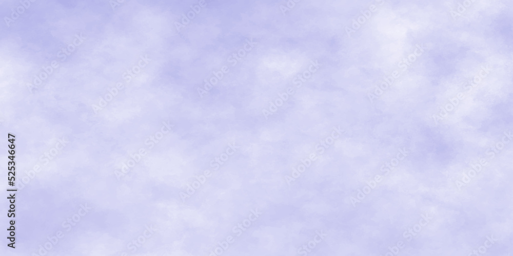 Abstract background with  Clouds and blue sky background. Bright sky with white clouds. and purple watercolor design . paper texture design Panoramic grunge texture pattern. Geometric design .