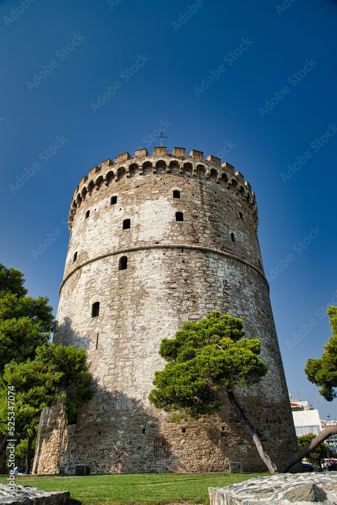 Aufsichtsturm in Thessaloniki Griechenland Burg 