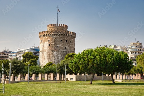 Aufsichtsturm in Thessaloniki Griechenland Burg 