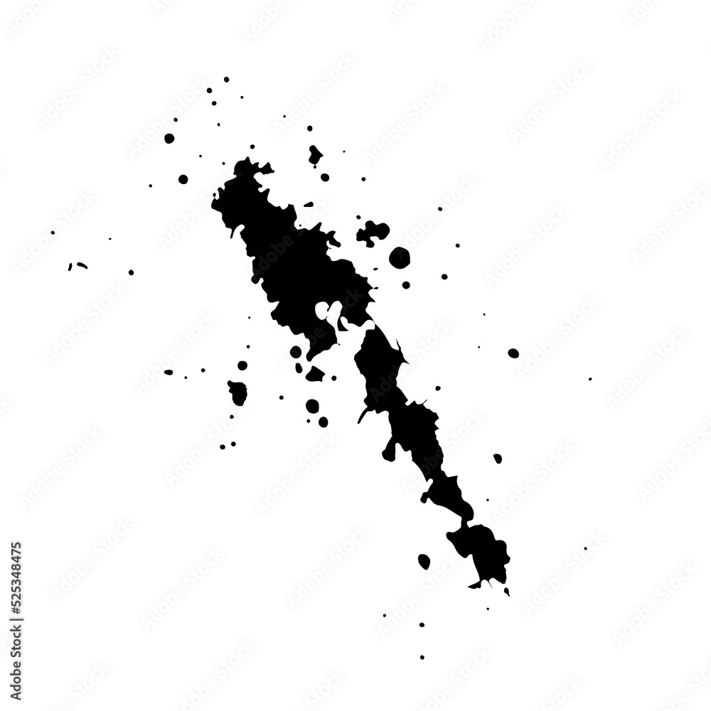 Obraz premium black ink splash for design element 
