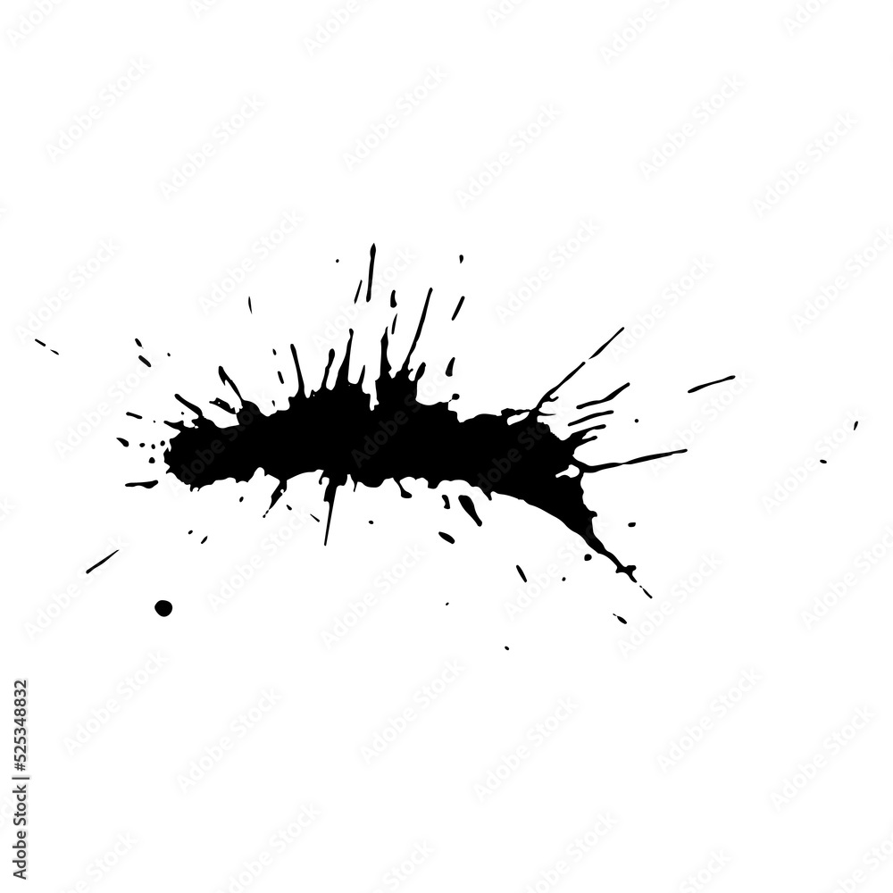 abstract black ink splash for design element abstract black ink splash for design element