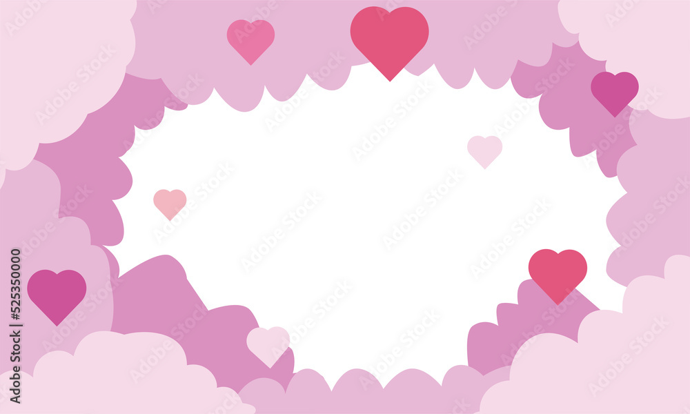 love symbol and icon illustration for happy valentine day