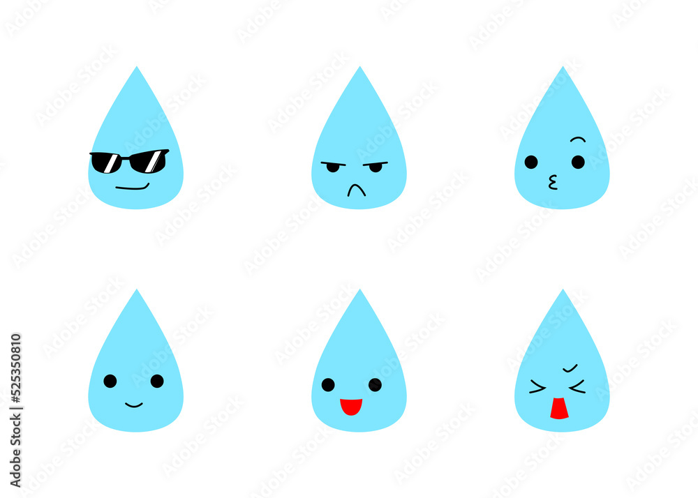 雨のイラスト素材セット 雨のイラスト素材セット