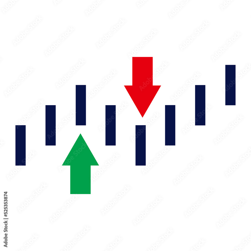 stock exchange and trading icon design element stock exchange and trading icon design element
