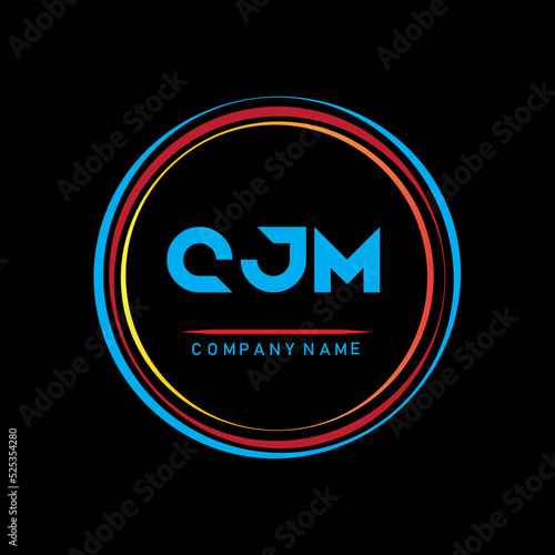 CJM letter logo,CJM letter design,letter CJM logo design,letter CJM logo design illustrator and vectors ,CJM group logo,CJM letter initial logo design template vector illustrator photo