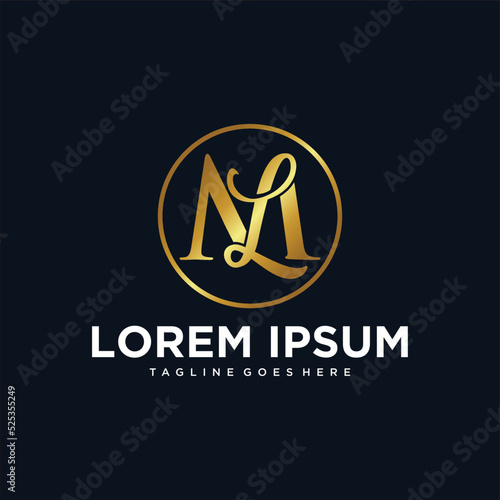 Letter ML Luxury Brand Logo Design