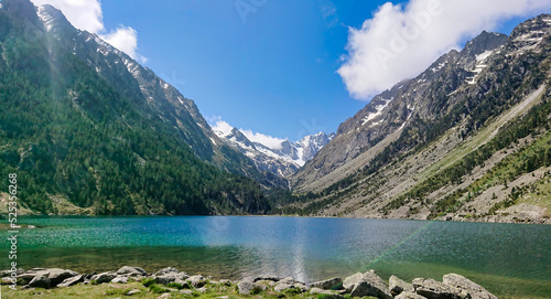 Wallpaper Mural Gaube lake with Vignemale massif in the background. Pyrenees France. Torontodigital.ca