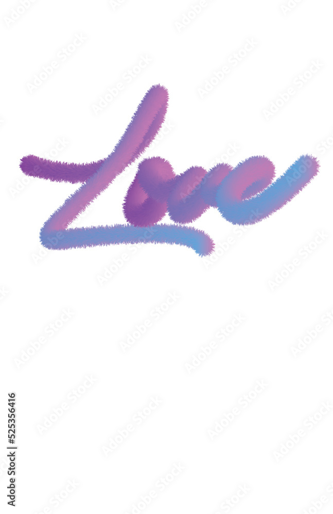 Love pink and purple fuzzyletters Love pink and purple fuzzyletters