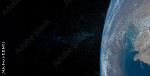 Planet Earth on space background. Elements of this image furnished by NASA.