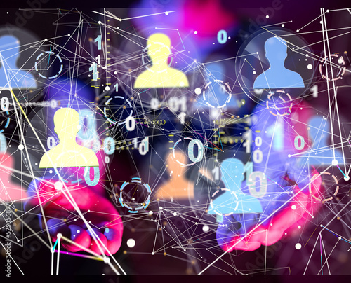 hand open in dark backgroubd