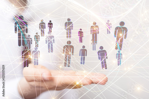 Abstract technology group a...