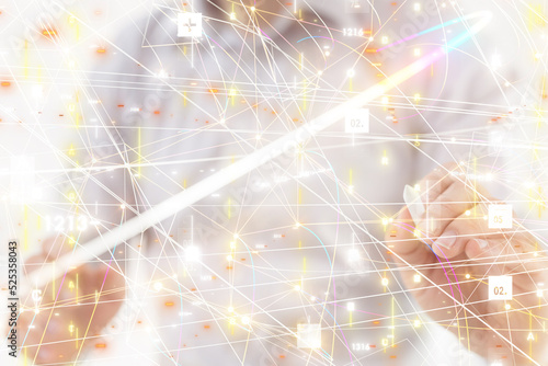 Neural network 3D illustrat...