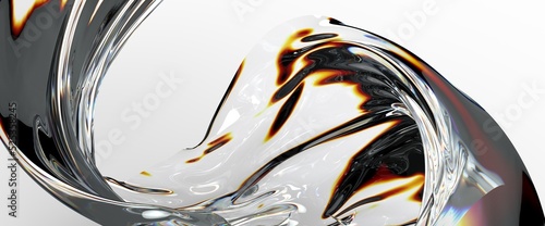 3d fluid shapes with hologr...