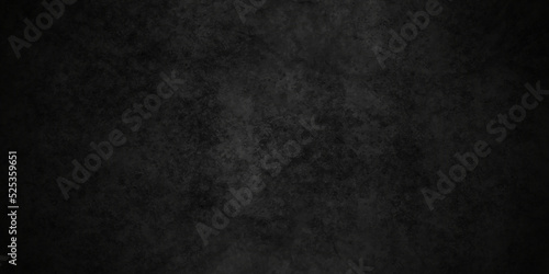 Dark cracked backdrop black grunge textured concrete background. Panorama dark grey black slate background or texture. Vector black concrete texture. Stone wall background. © MdLothfor