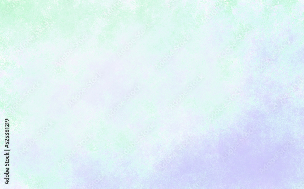 Pastel lilac green abstract beautiful and colorful background gradients made using the texture of watercolor spots