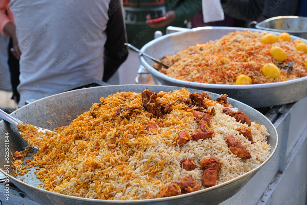 indian chicken Biryani on street of Delhi, Inida Stock Photo | Adobe Stock
