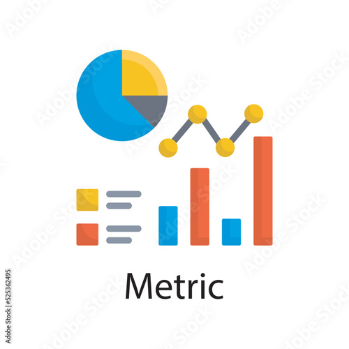 Metric vector flat Icon Design illustration. Miscellaneous Symbol on White background EPS 10 File
