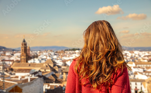 woman travelling in Spain- Antequera photo