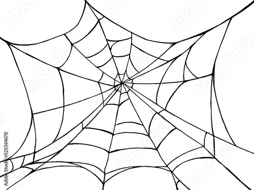Spiderwebs isolate on png or transparent  background, happy halloween banner, template for poster, brochure, advertising, promotion,sale marketing vector illustration
