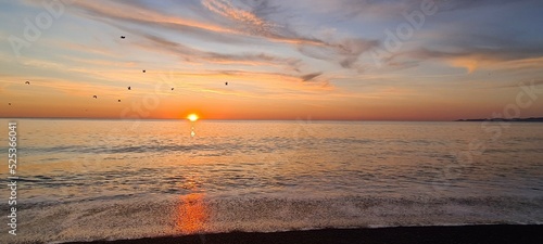 sunset over the sea © paweena