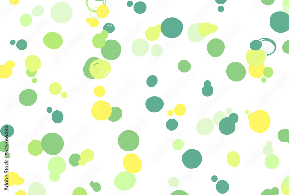 背景素材_カラフルな水玉模様