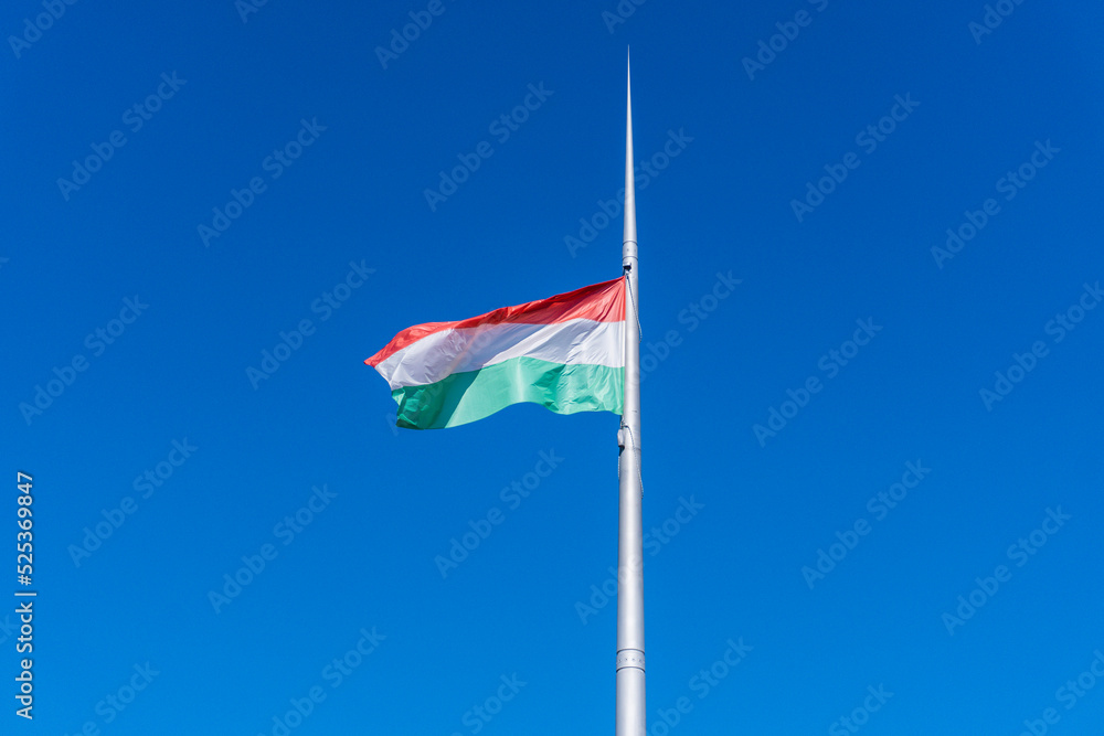 flag on Hungary