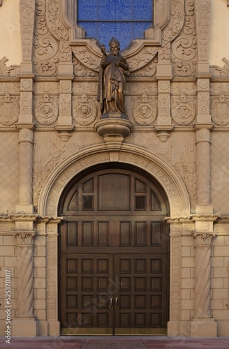 entrance to the church