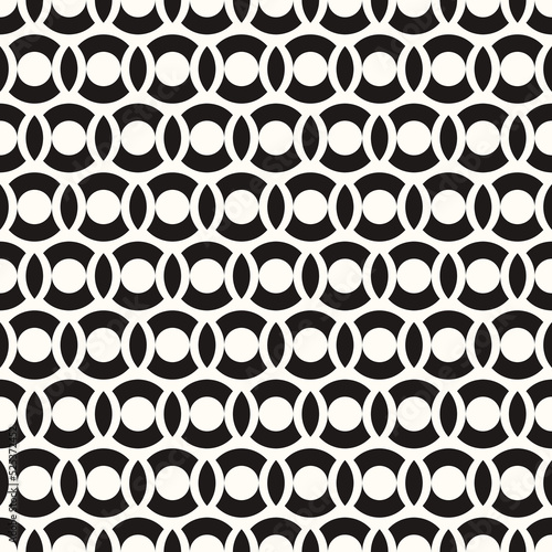 Vector Geometric Abstract Seamless Monochrome Pattern Texture Repeating Background