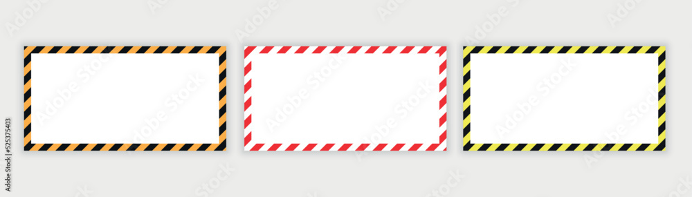 warning striped rectangular background, yellow and black stripes on the ...