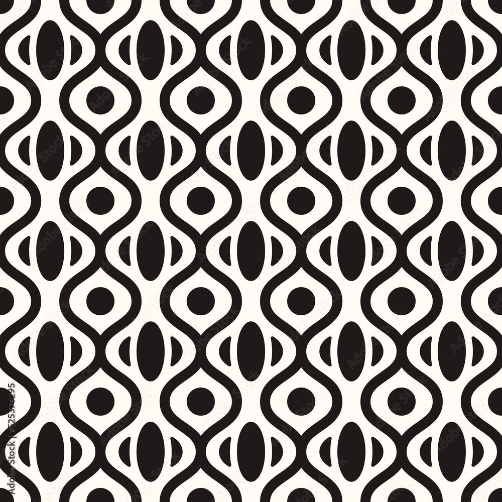 Vector Geometric Abstract Seamless Monochrome Pattern Texture Repeating Background Vector Geometric Abstract Seamless Monochrome Pattern Texture Repeating Background