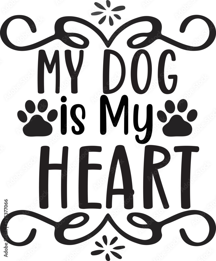 Obraz premium dog svg design cut file
