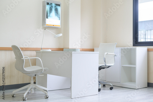 Background of Modern Doctor's office at the hospital photo