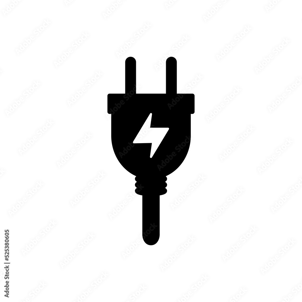 plug icon vector illustration logo template for many purpose. Isolated on white background. plug icon vector illustration logo template for many purpose. Isolated on white background.