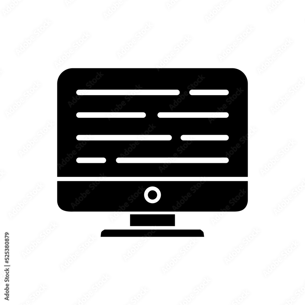computer, monitor icon vector illustration logo template for many purpose. Isolated on white background. computer, monitor icon vector illustration logo template for many purpose. Isolated on white background.