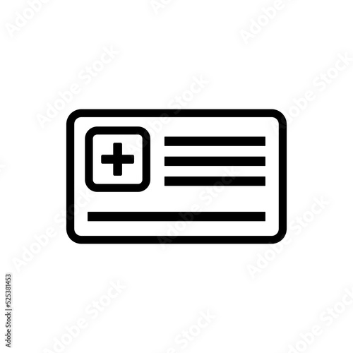 health card icon vector illustration logo template for many purpose. Isolated on white background.