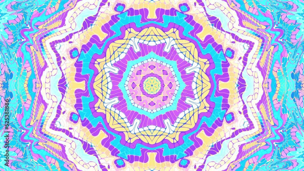 Ornate mandala loop background Ornate mandala loop background
