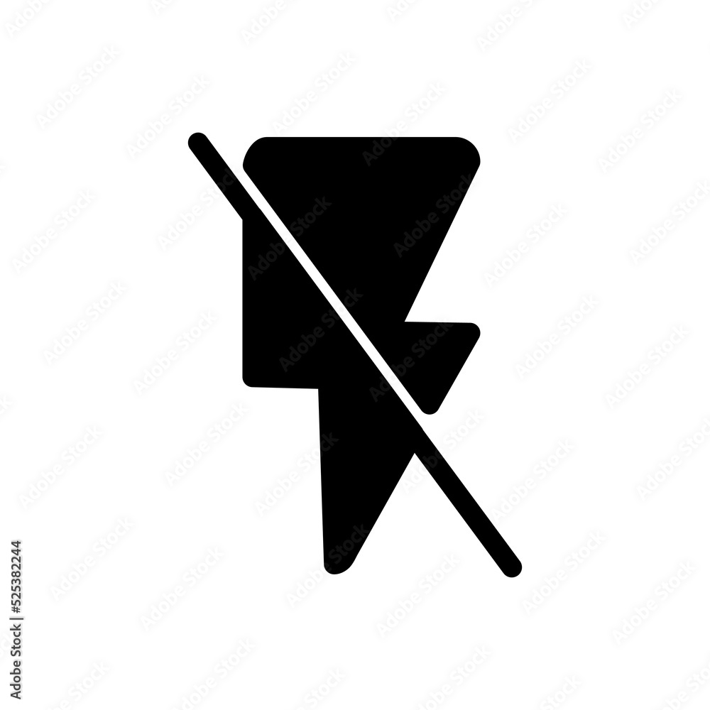 no flashlight icon vector illustration logo template for many purpose. Isolated on white background. no flashlight icon vector illustration logo template for many purpose. Isolated on white background.