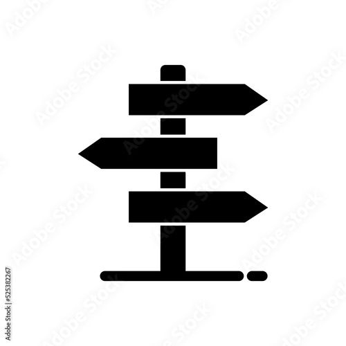 street sign icon vector illustration logo template for many purpose. Isolated on white background.