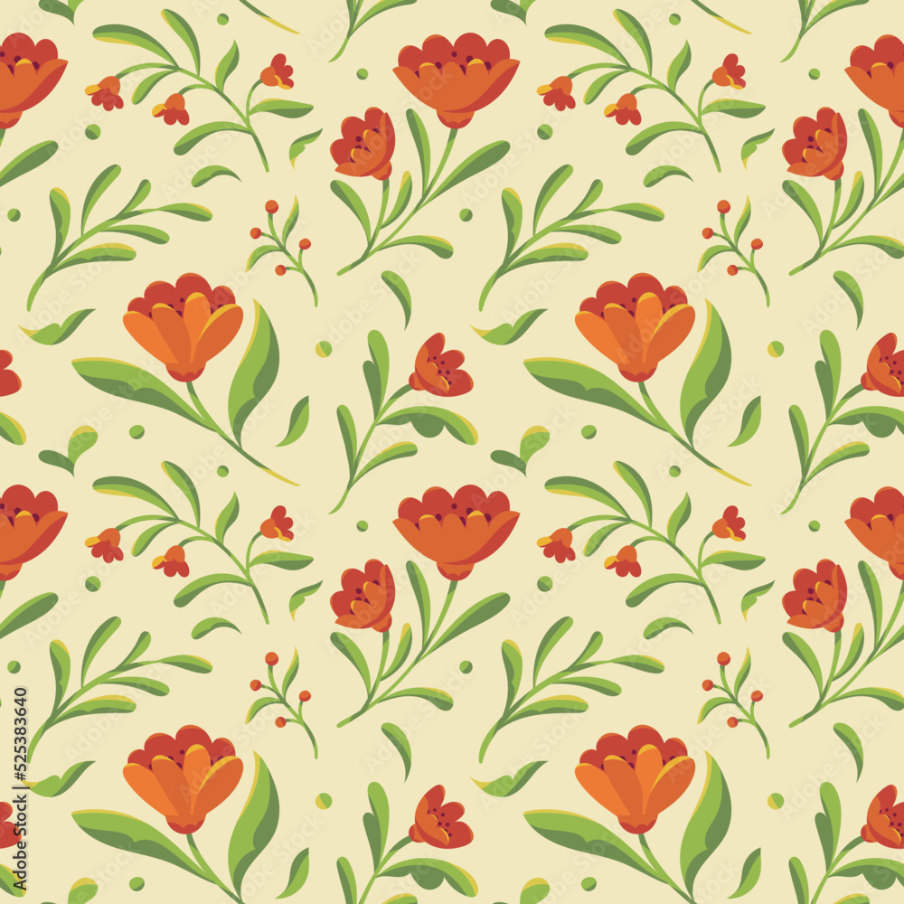 Elegant Floral vector seamless pattern. Delicate botanical wallpaper. Repeatable background with leaves. Elegant Floral vector seamless pattern. Delicate botanical wallpaper. Repeatable background with leaves.