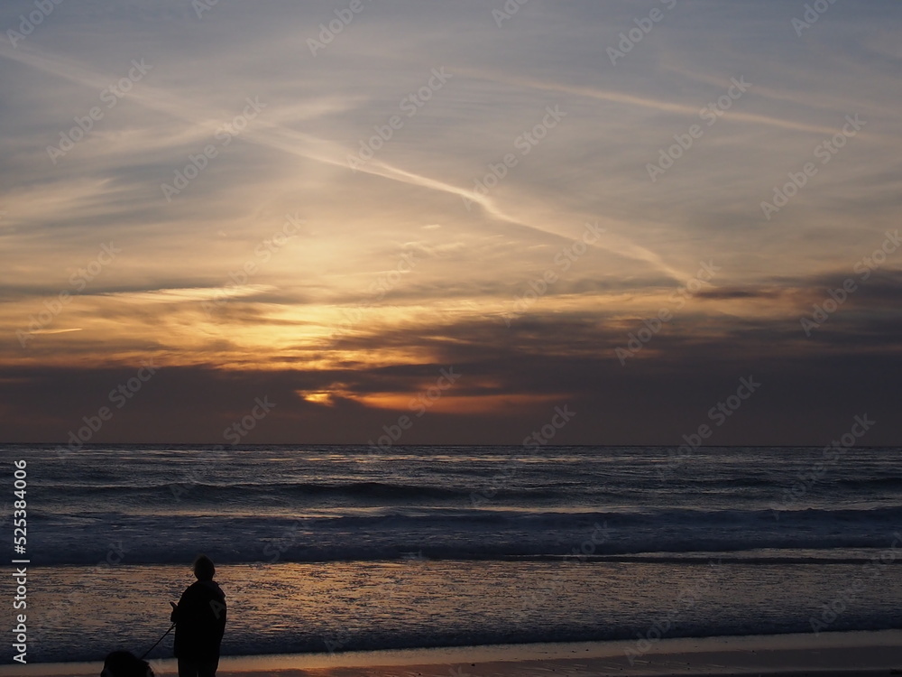 Fototapeta premium sunset on the beach