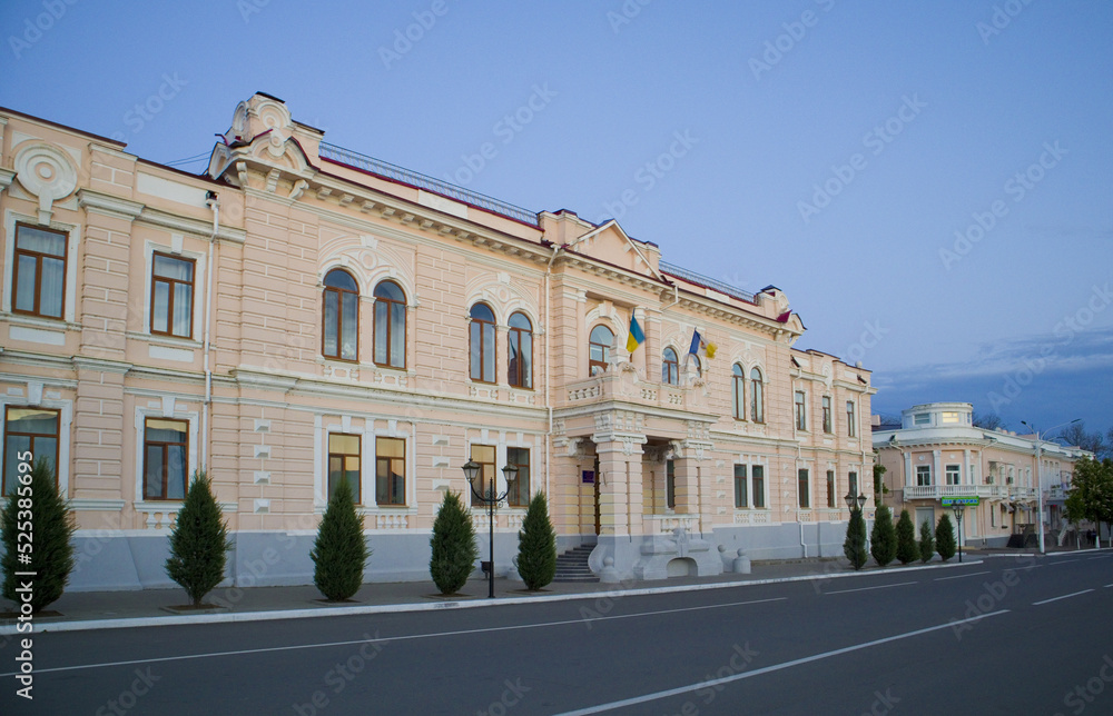 Old palace on the Suvorov Avenue in Izmail, Ukraine	
