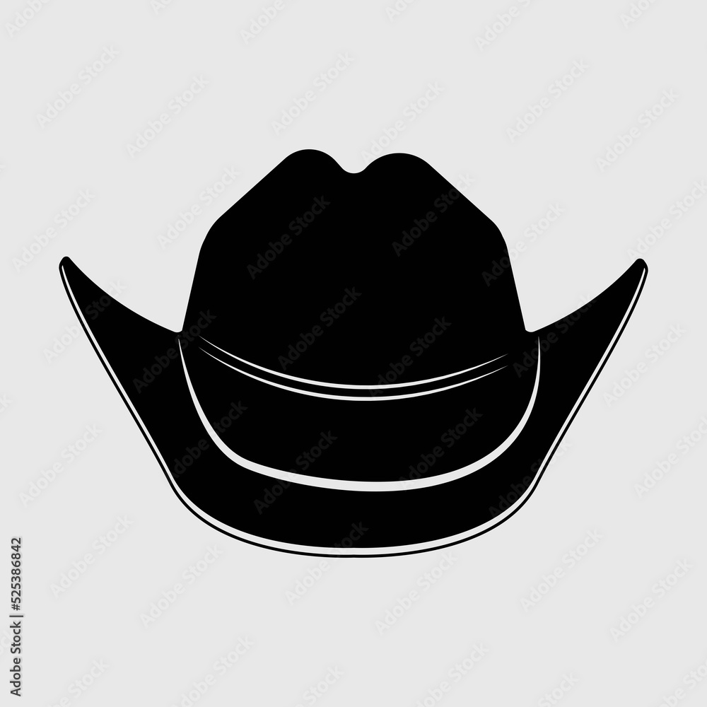 Cowboy Hat SVG Cut File, Western Hat Svg, Hat Svg, Cowboy Svg, Cowboy ...