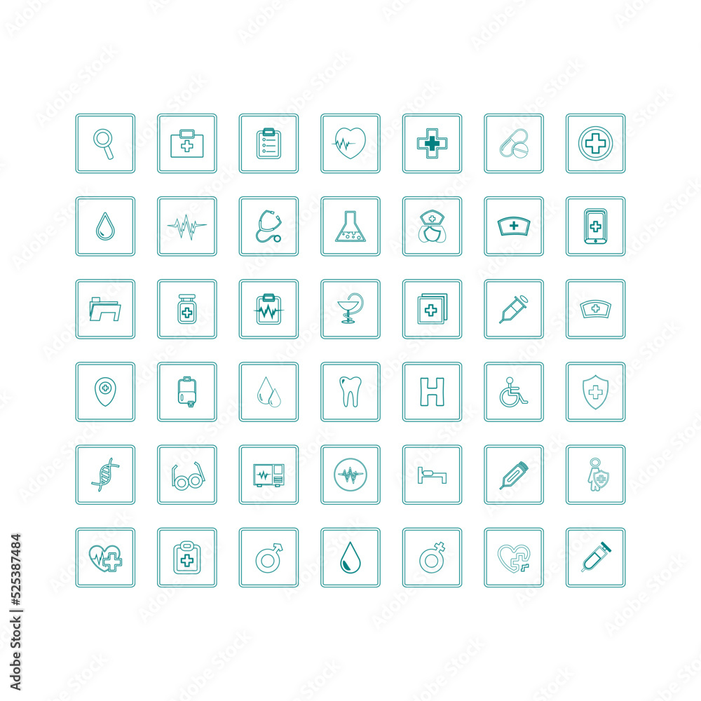 medical set icon vector illustration logo template for many purpose. Isolated on white background. medical set icon vector illustration logo template for many purpose. Isolated on white background.