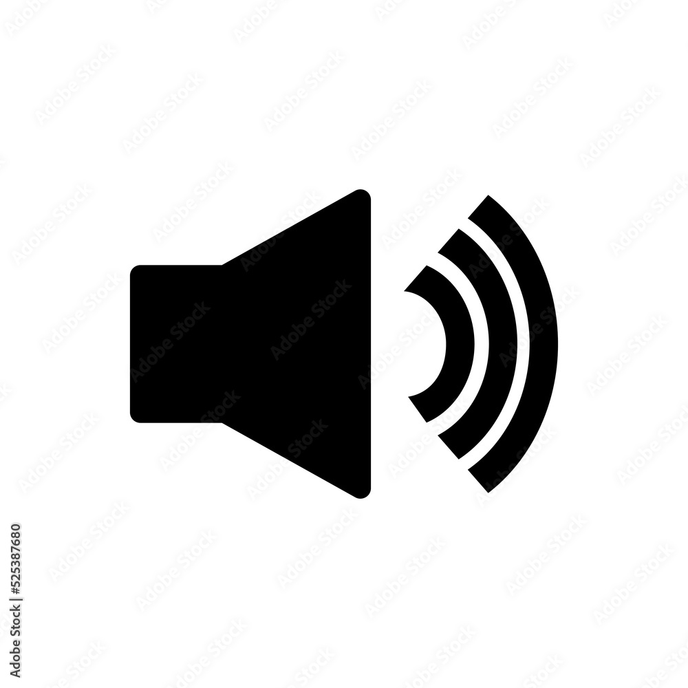 sound icon vector illustration logo template for many purpose. Isolated on white background. sound icon vector illustration logo template for many purpose. Isolated on white background.