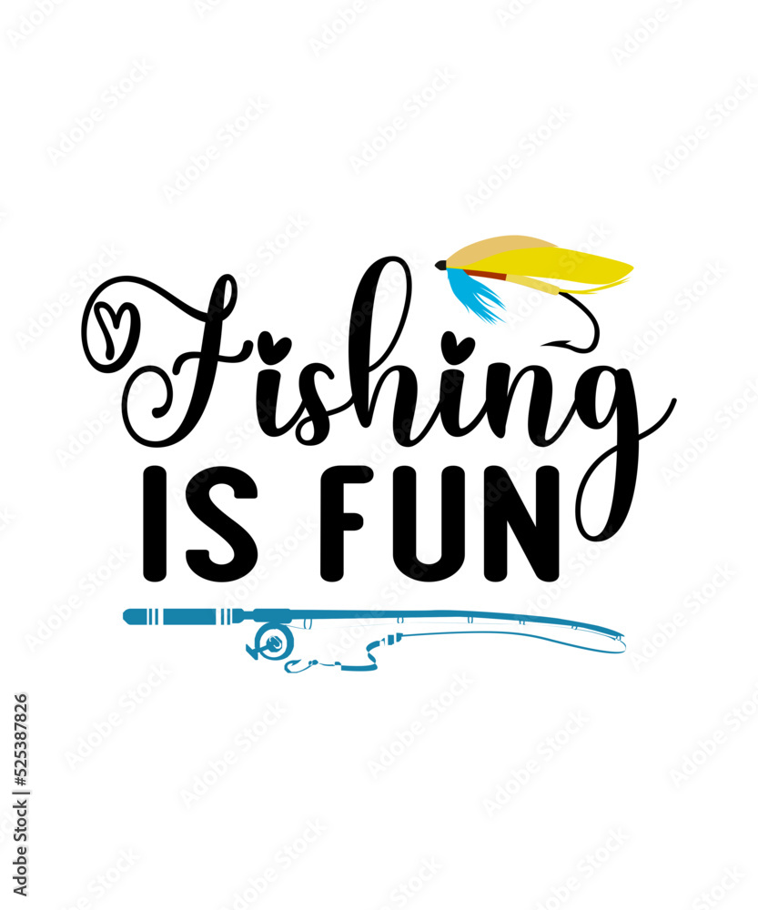 Obraz premium fishing t shirt design