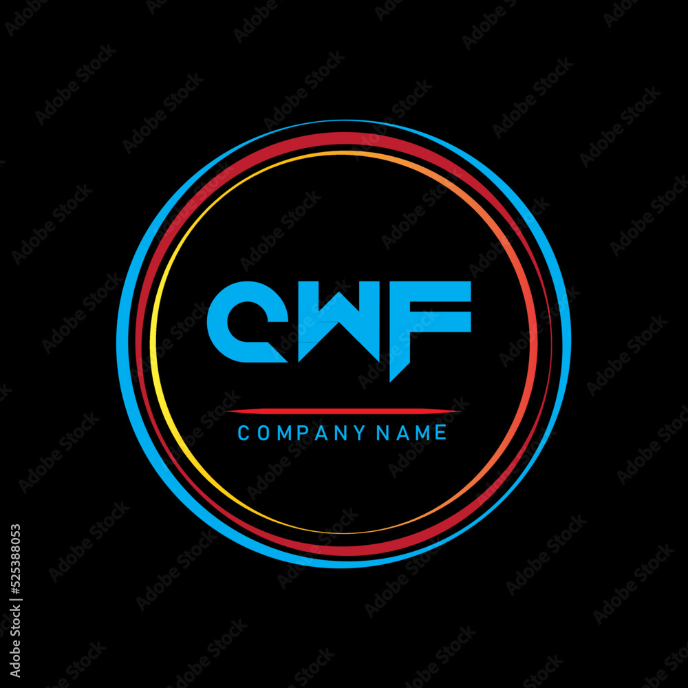 CWF letter logo,CWF letter design,letter CWF logo design,letter CWF ...
