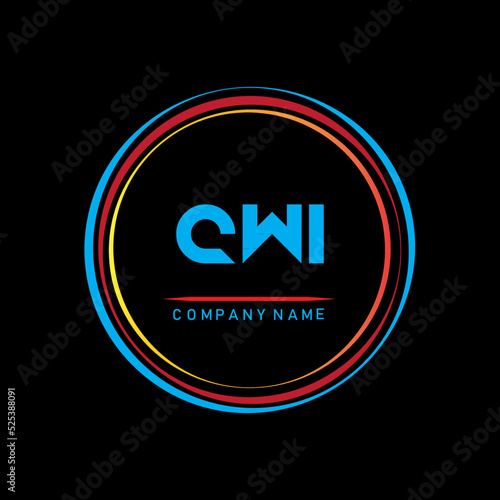 CWI letter logo,CWI letter design,letter CWI logo design,letter CWI logo design illustrator and vectors ,CWI group logo,CWI letter initial logo design template vector illustrator photo