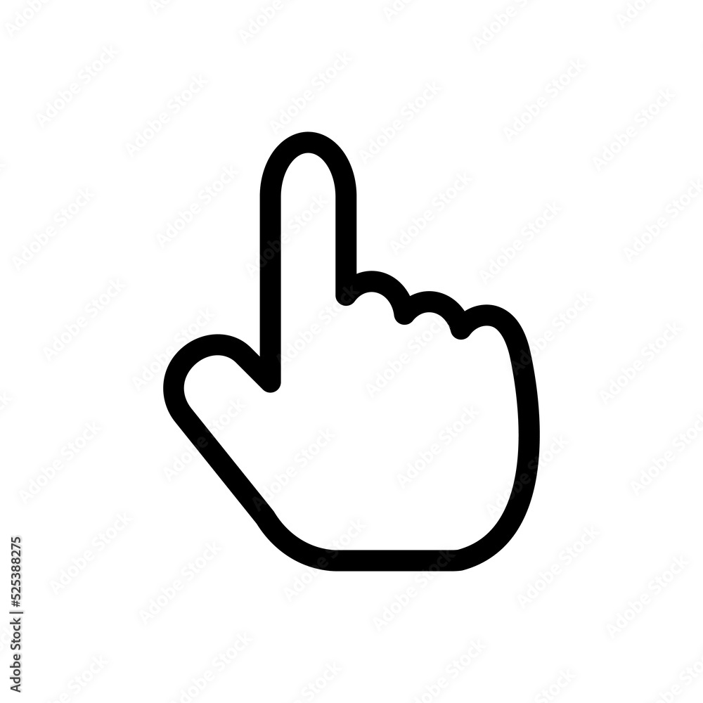 hand cursor icon vector illustration logo template for many purpose. Isolated on white background. hand cursor icon vector illustration logo template for many purpose. Isolated on white background.
